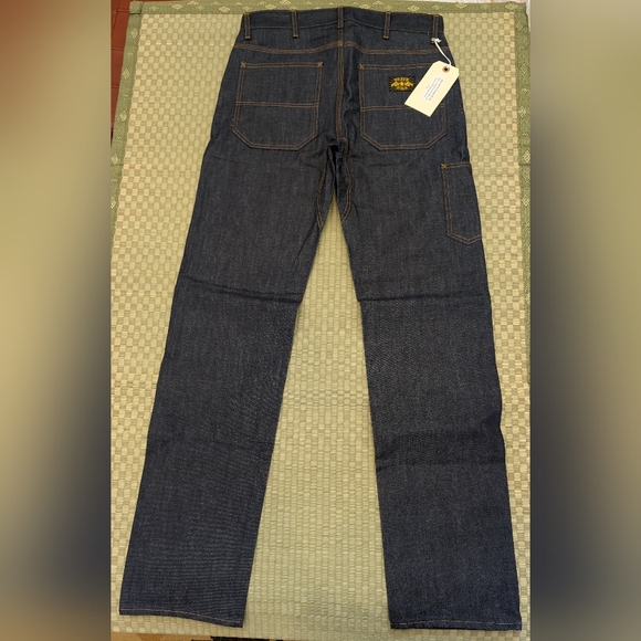 NWT Brave Star Selvedge Die Hard Double Knee Jeans Men's Size 32 Made in USA - Picture 2 of 7